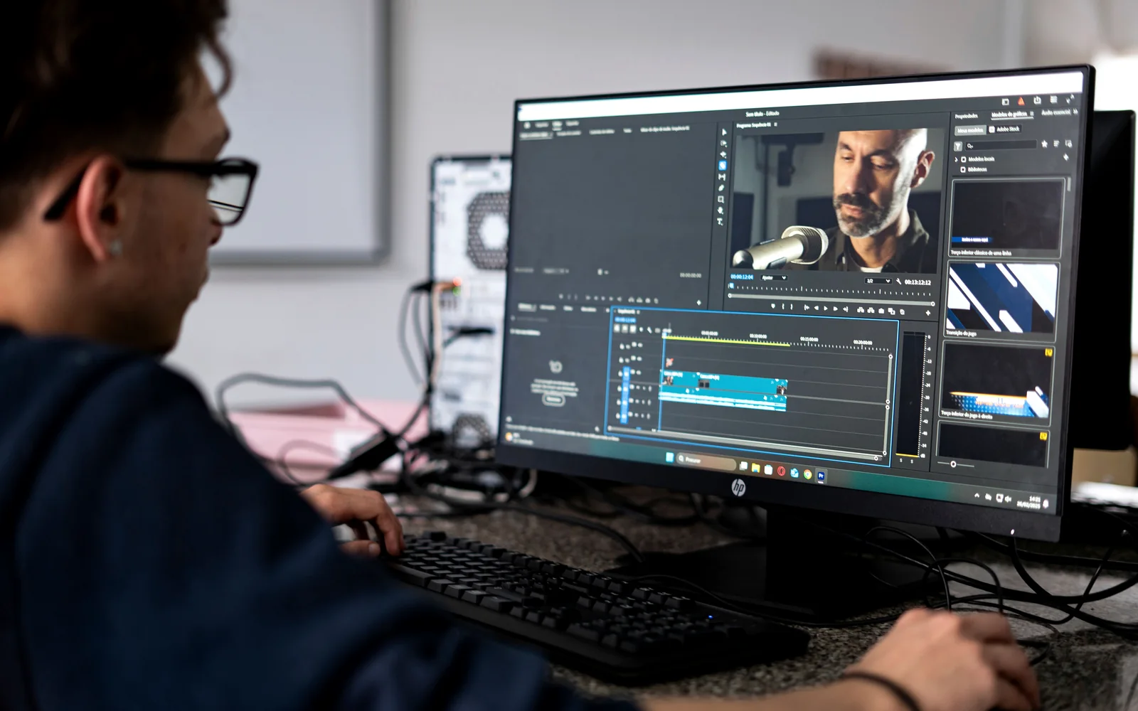 Edición profesional de video en computadora